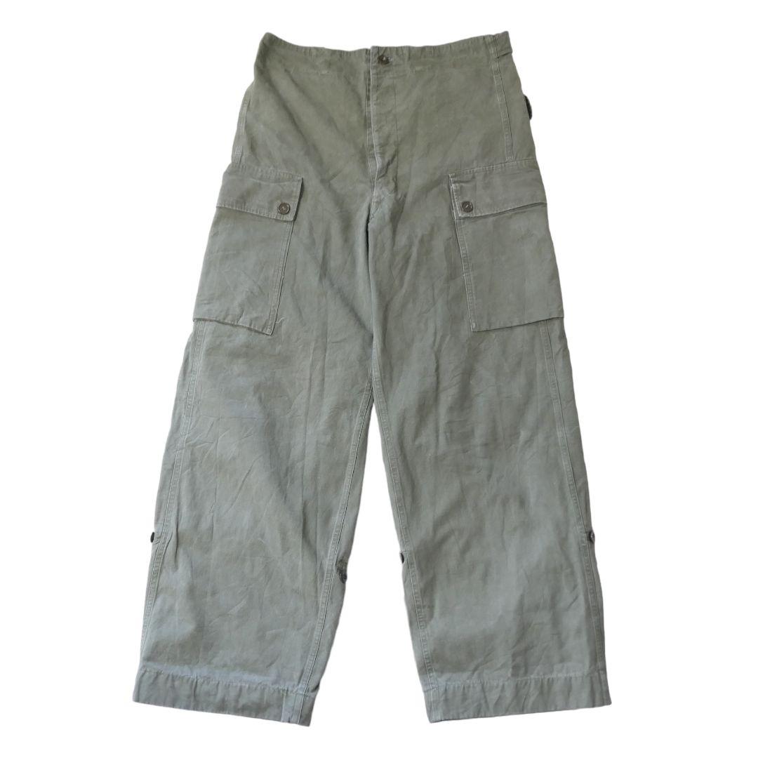 VINTAGE 50s Double face field cargo pants -DUTCH ARMY-