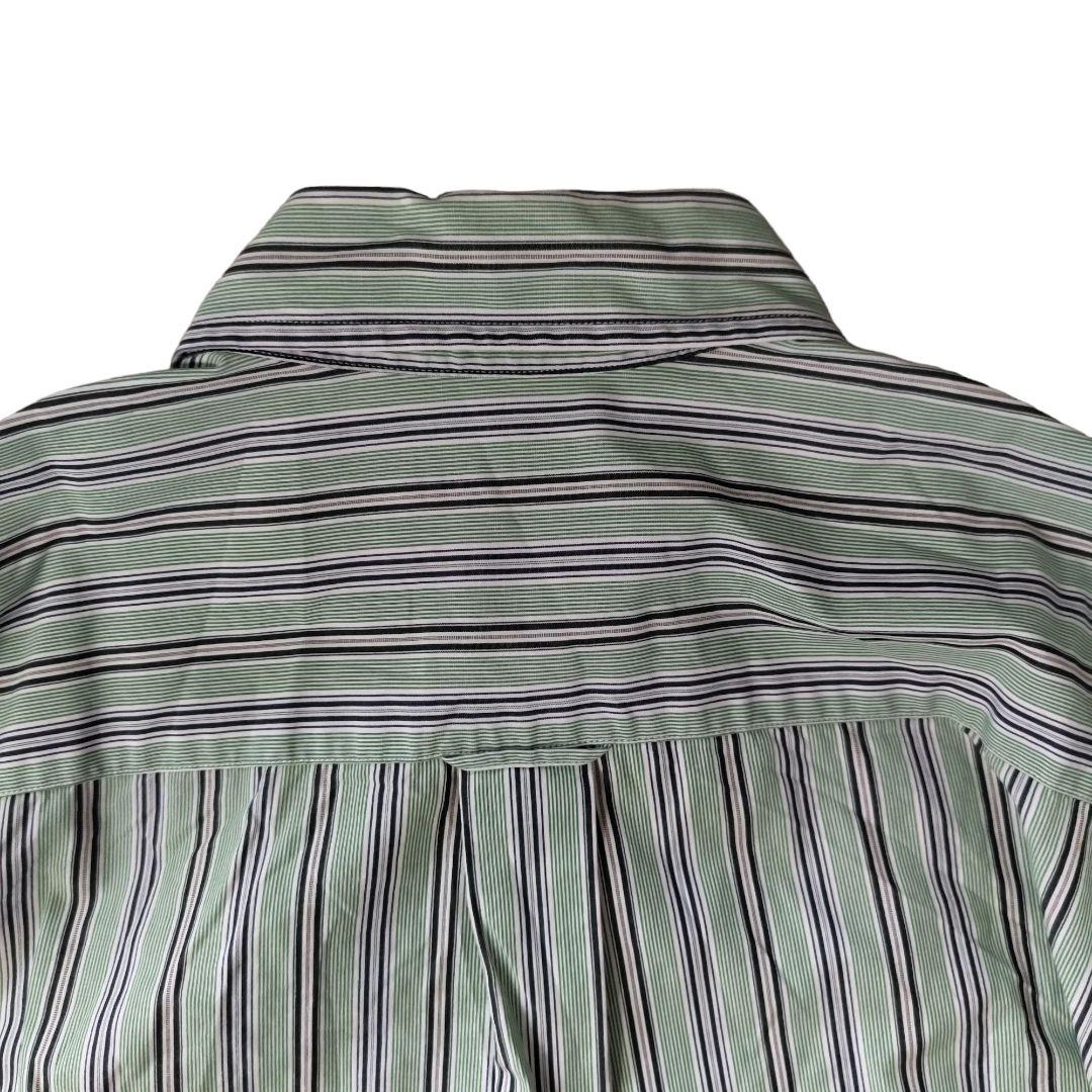 USED L Stripe bd shirt -NAUTICA-