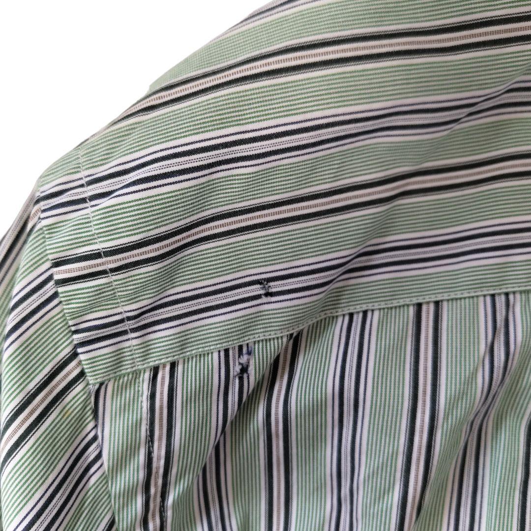 USED L Stripe bd shirt -NAUTICA-
