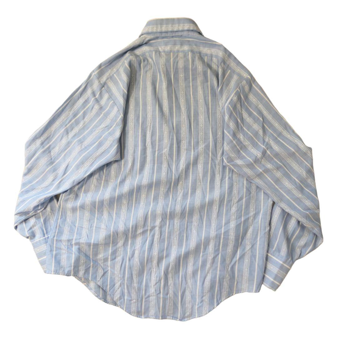 VINTAGE 70s M~L Stripe shirt -Arrow-