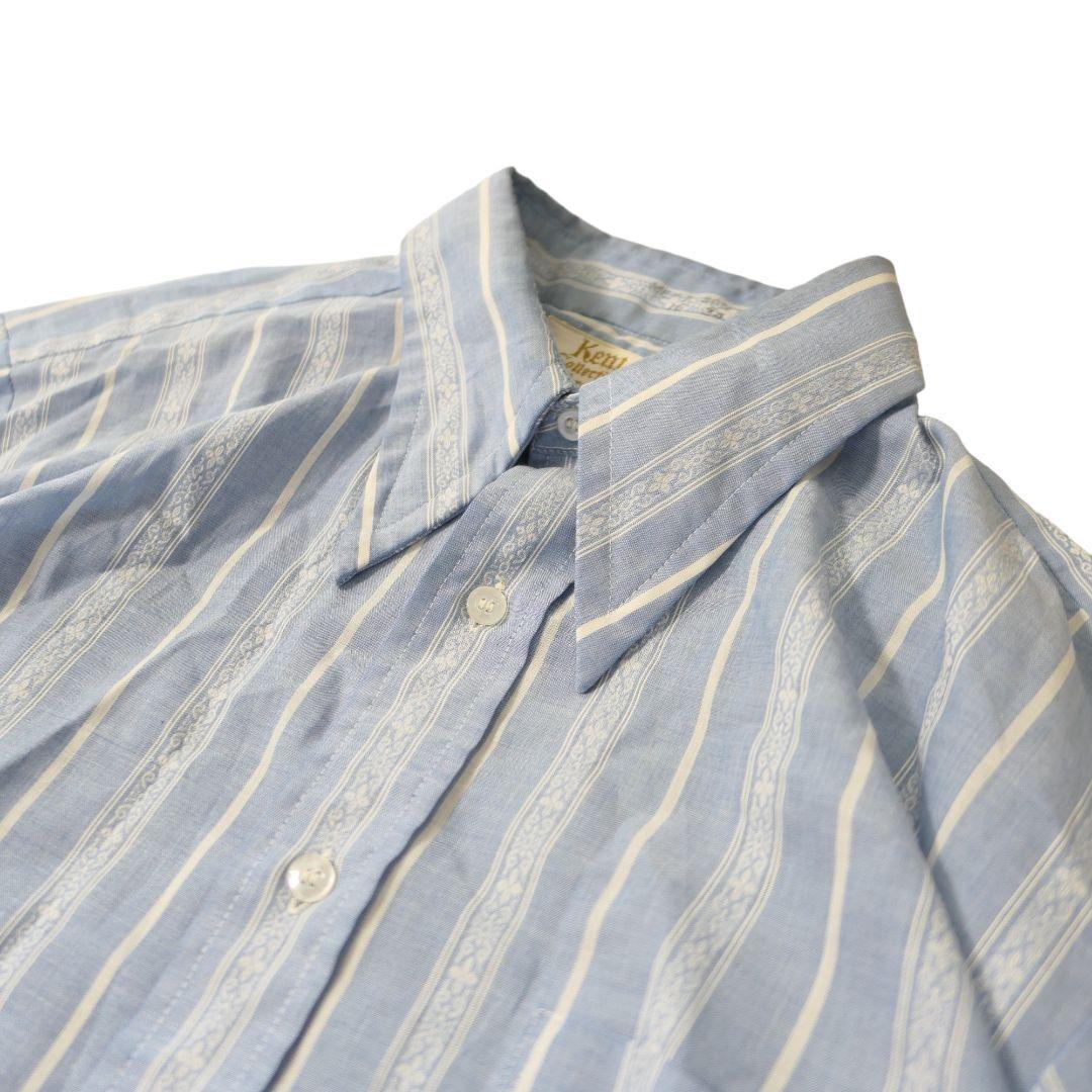 VINTAGE 70s M~L Stripe shirt -Arrow-