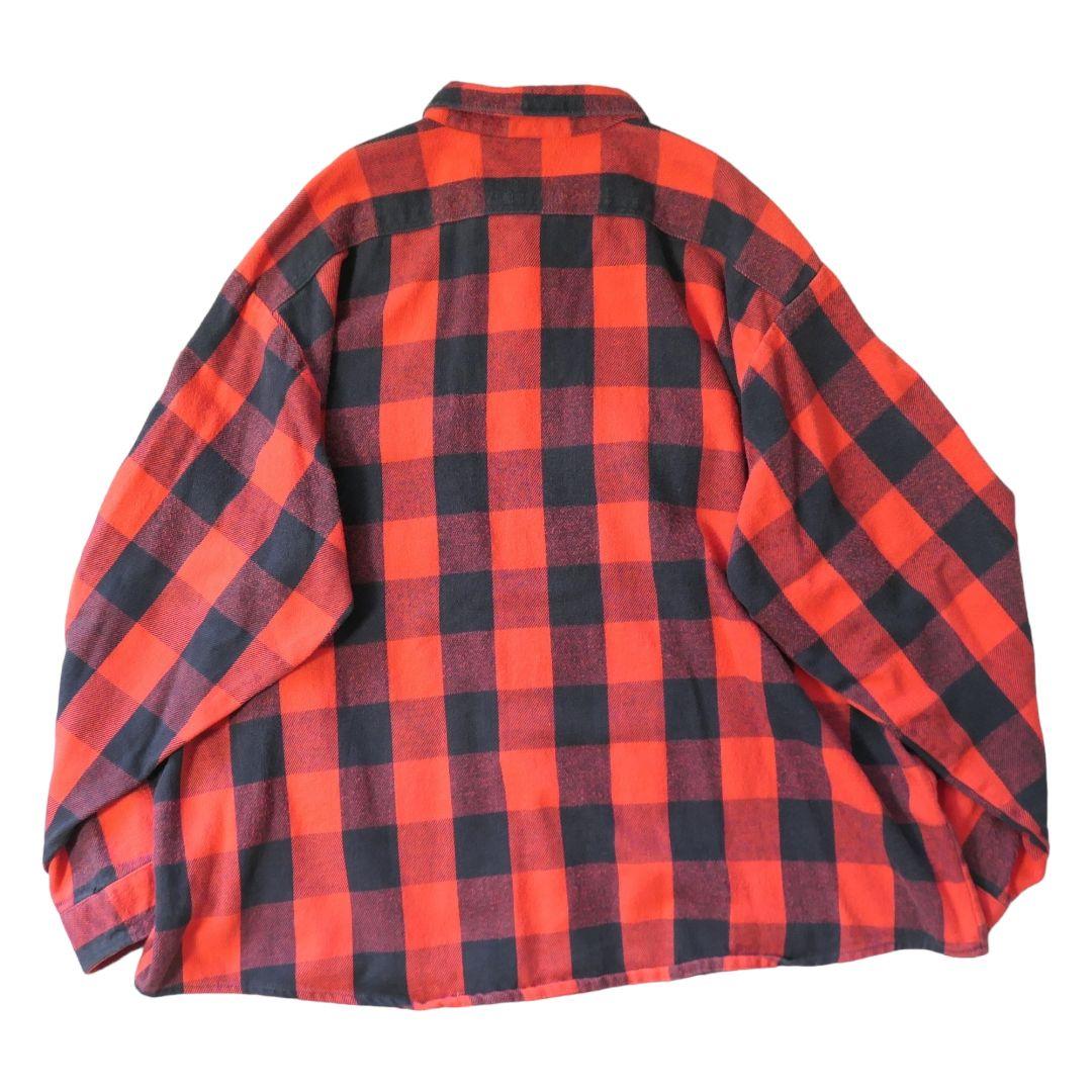 VINTAGE 90s 4XL Brock check shirt -FIVE BROTHER-
