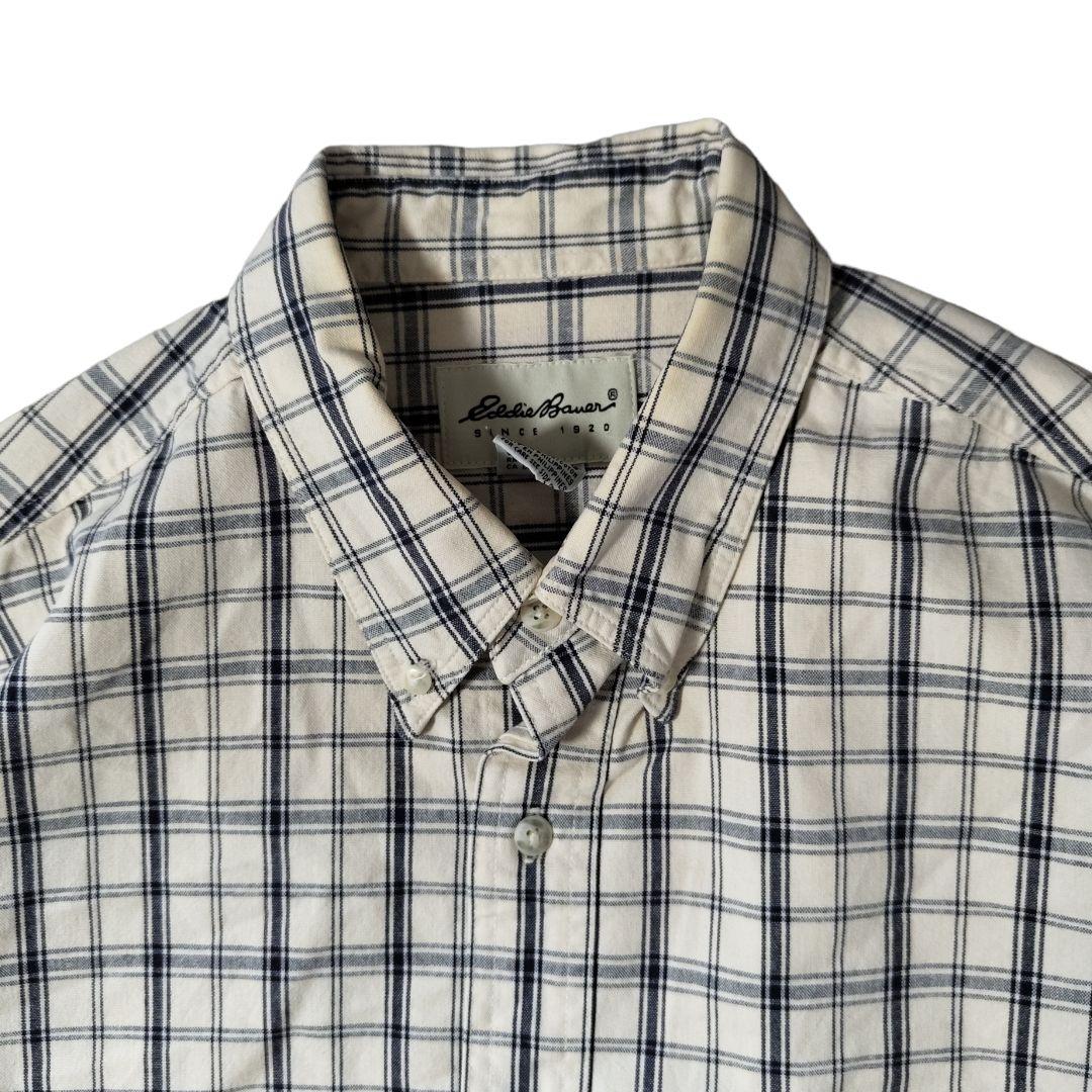 USED L H/S Button down shirt -EddieBauer-