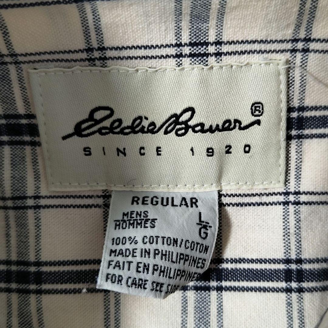 USED L H/S Button down shirt -EddieBauer-