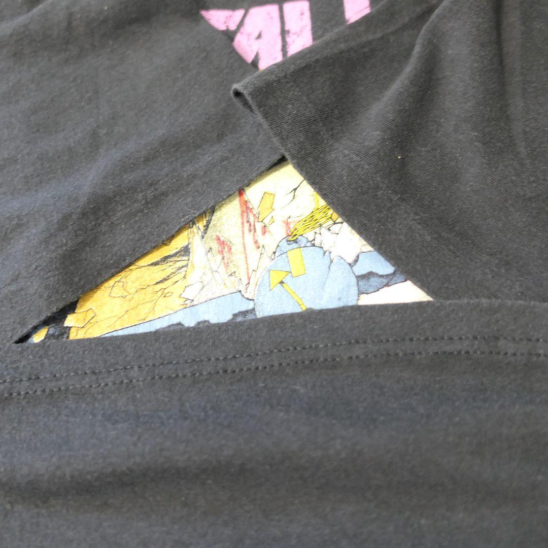 VINTAGE 80s L Rock band T-shirt -METALLICA-