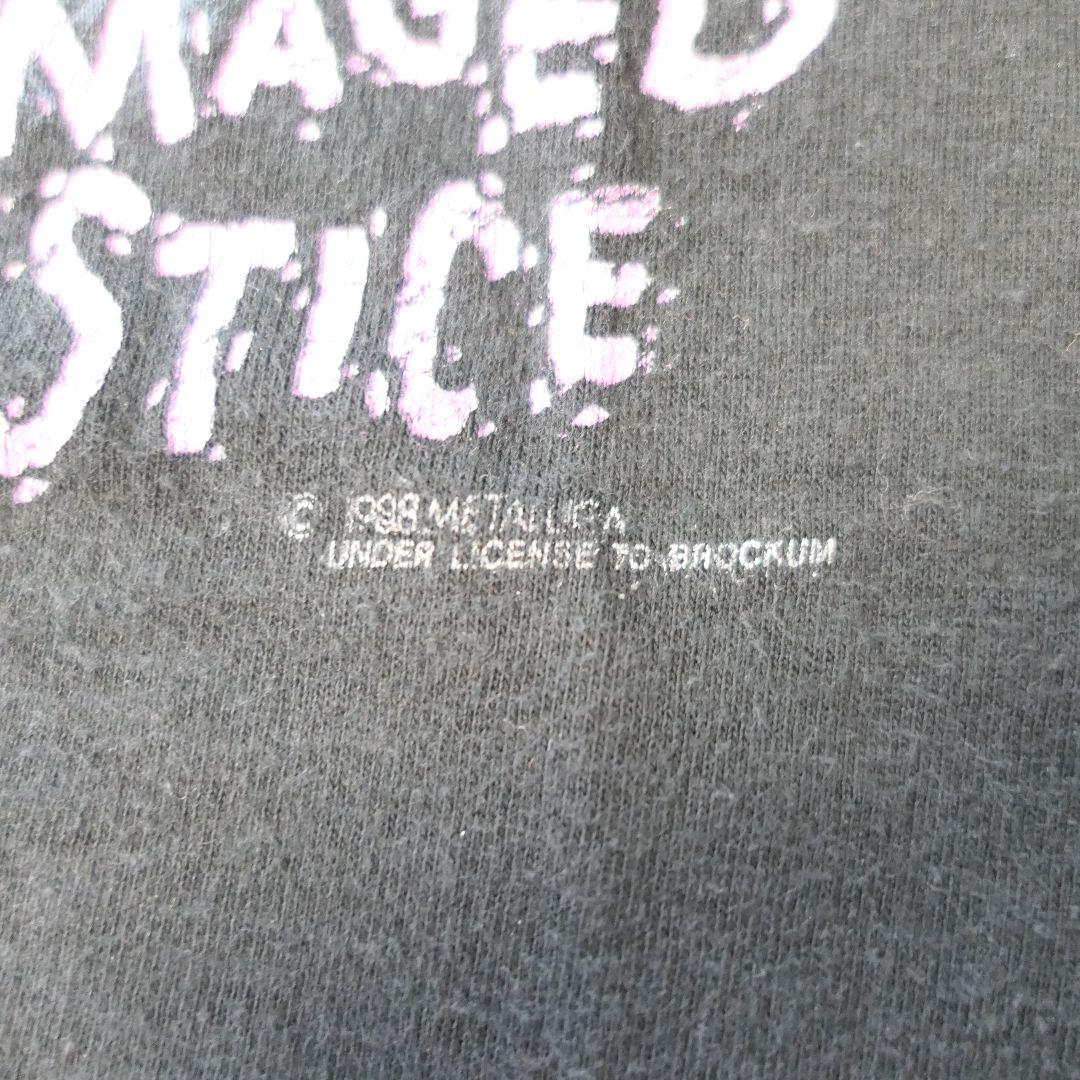 VINTAGE 80s L Rock band T-shirt -METALLICA-