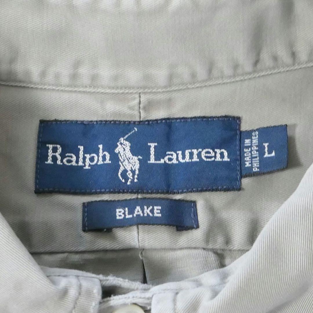 VINTAGE 90s L Button down shirt -Ralph Lauren-