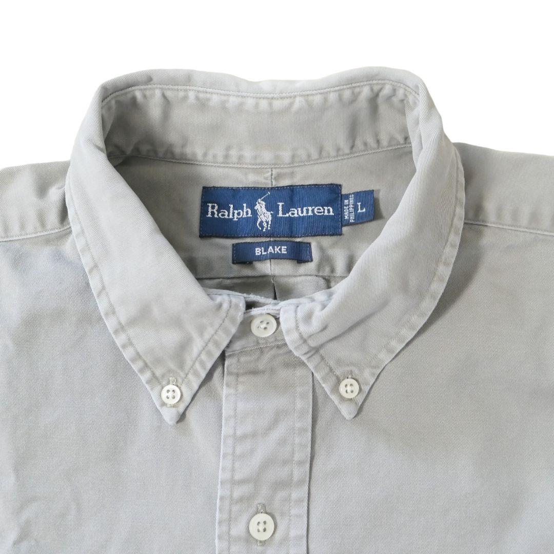 VINTAGE 90s L Button down shirt -Ralph Lauren-