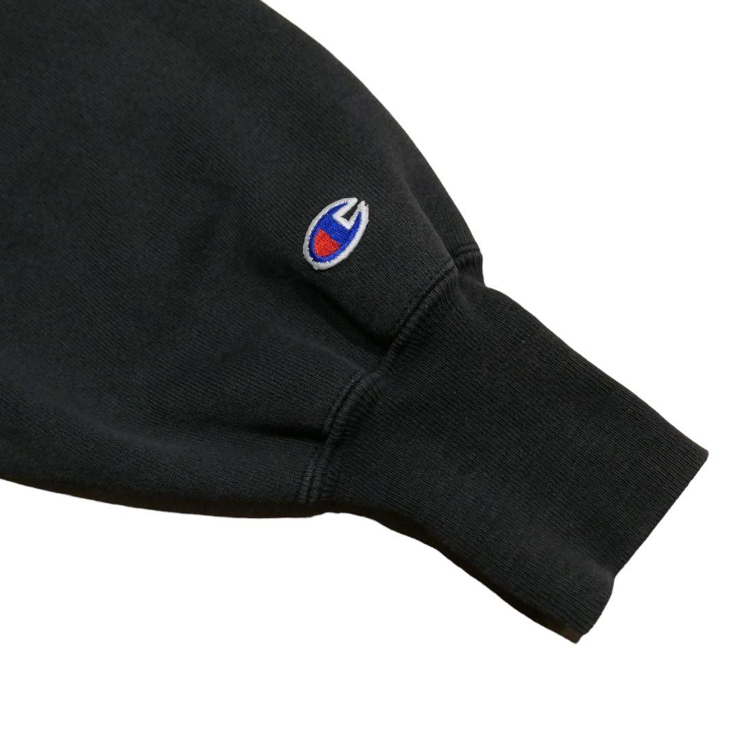 VINTAGE 90s L Reverse Weave Sweat "BLACK" -Champion-