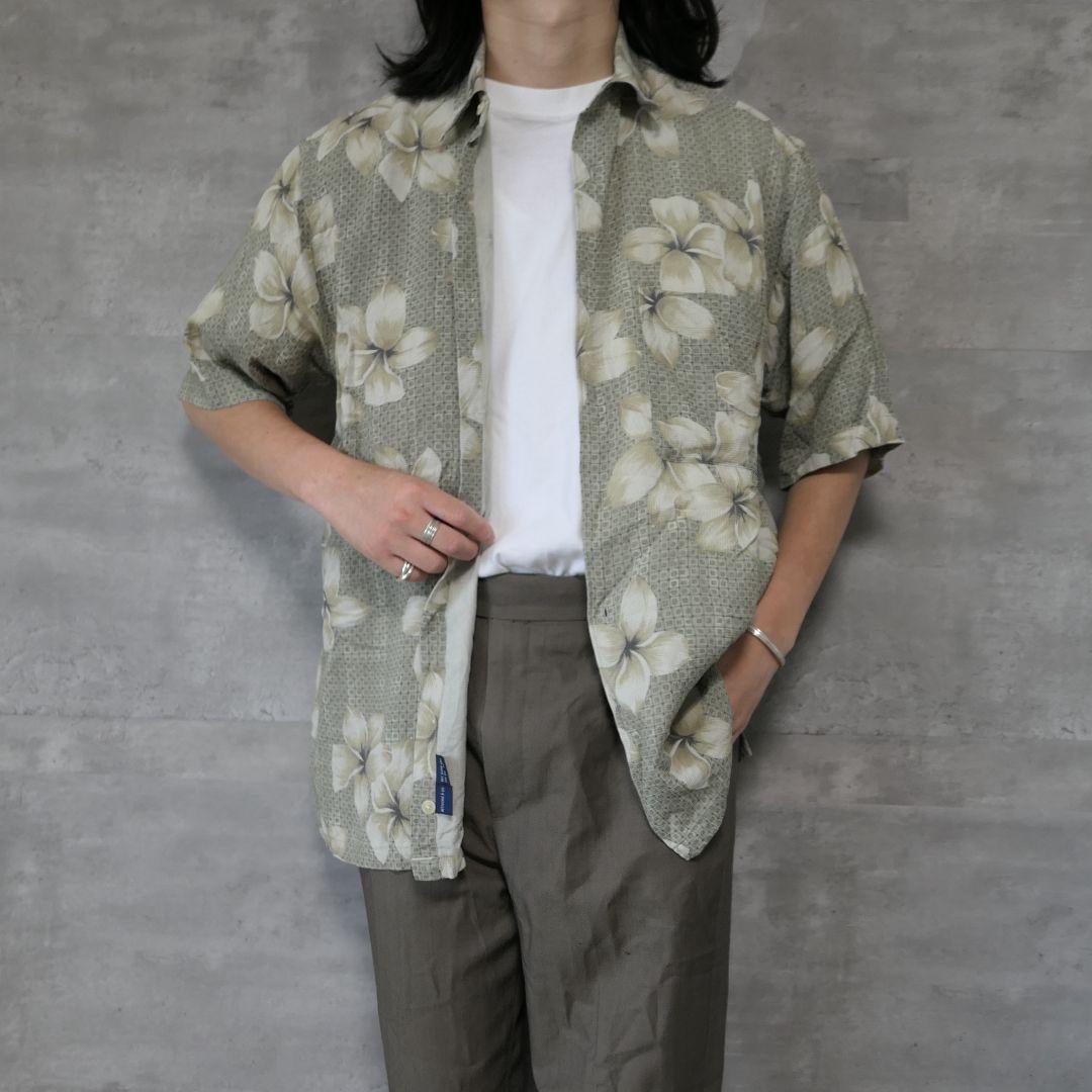 VINTAGE 90s M Silk shirt -NAUTICA-