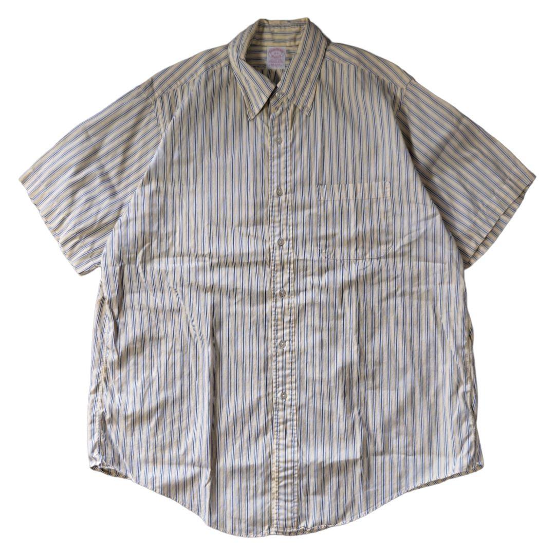 VINTAGE 80-90s L Stripe bd shirt -BrooksBrothers-