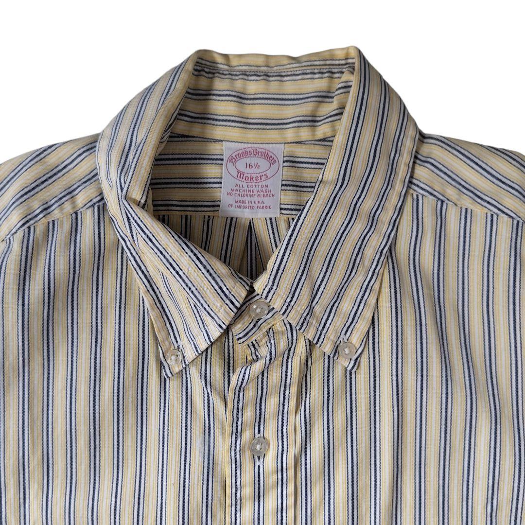 VINTAGE 80-90s L Stripe bd shirt -BrooksBrothers-