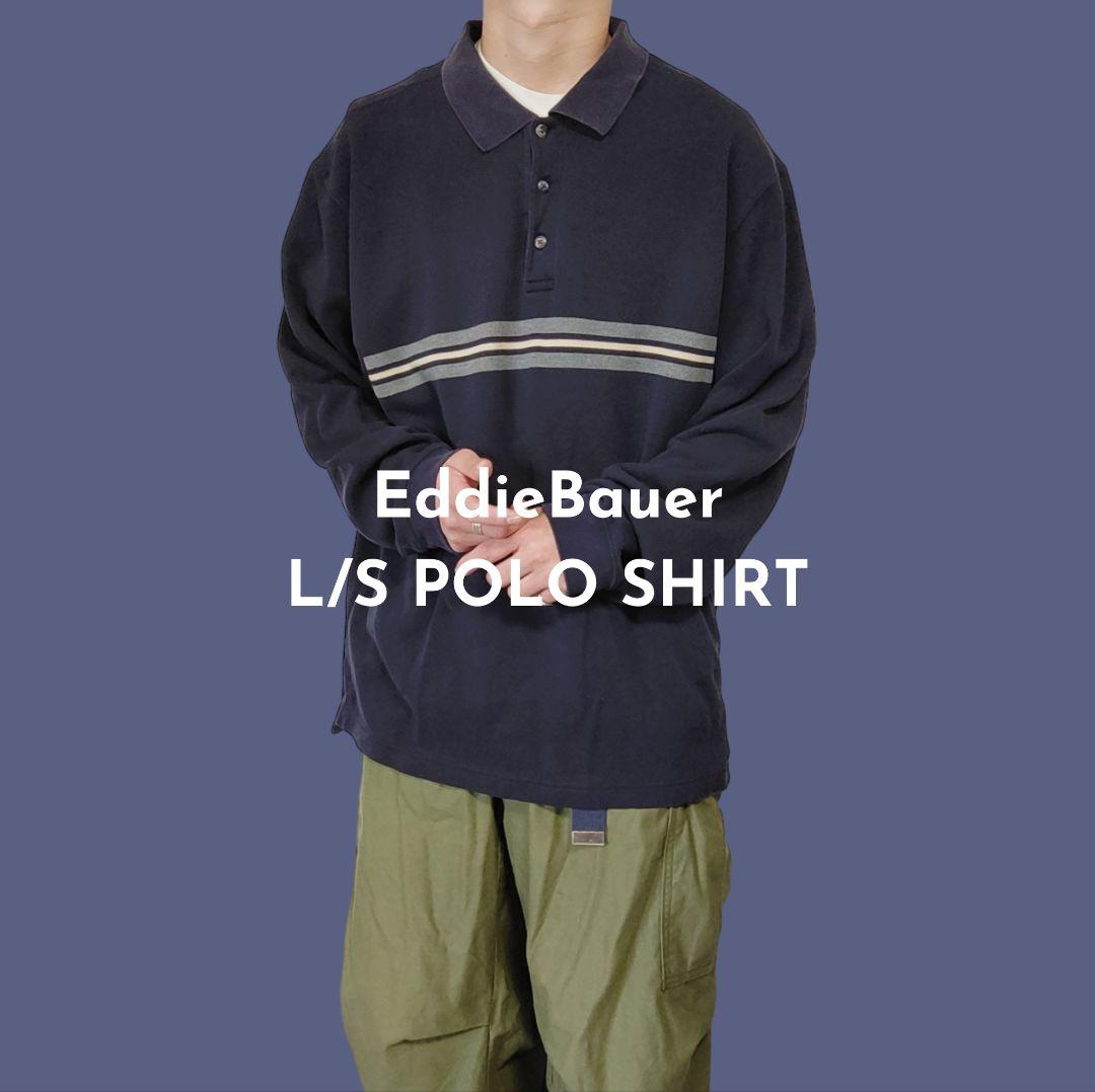 USED XL L/S polo shirt -Eddie Bauer-