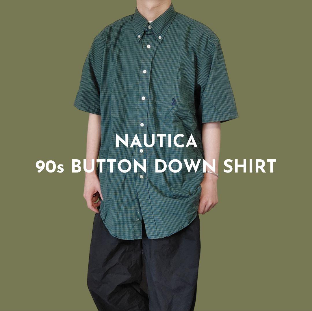 VINTAGE 90s L H/S Button down shirt -NAUTICA-