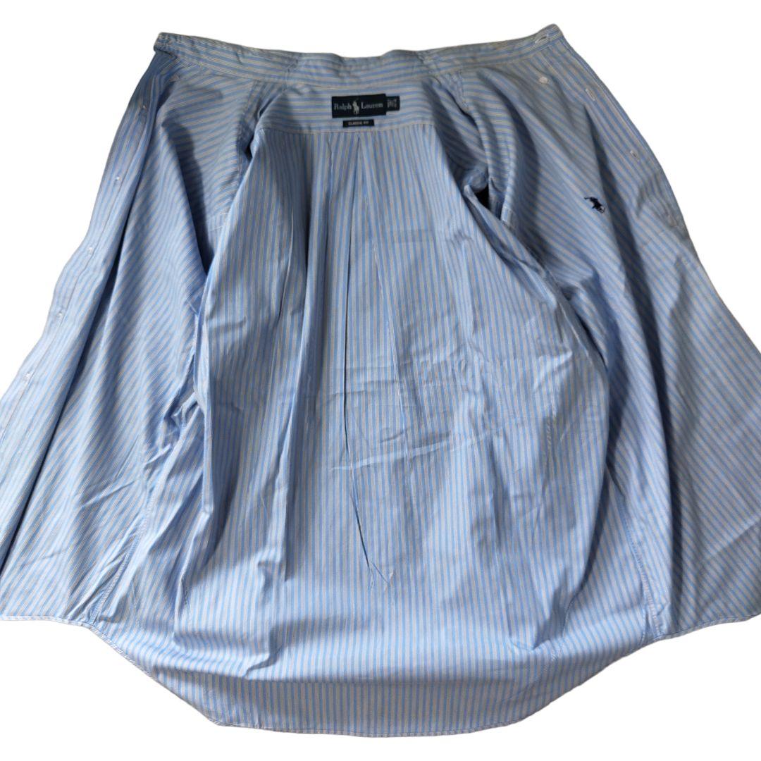 USED L Stripe bd shirt -RalphLauren-
