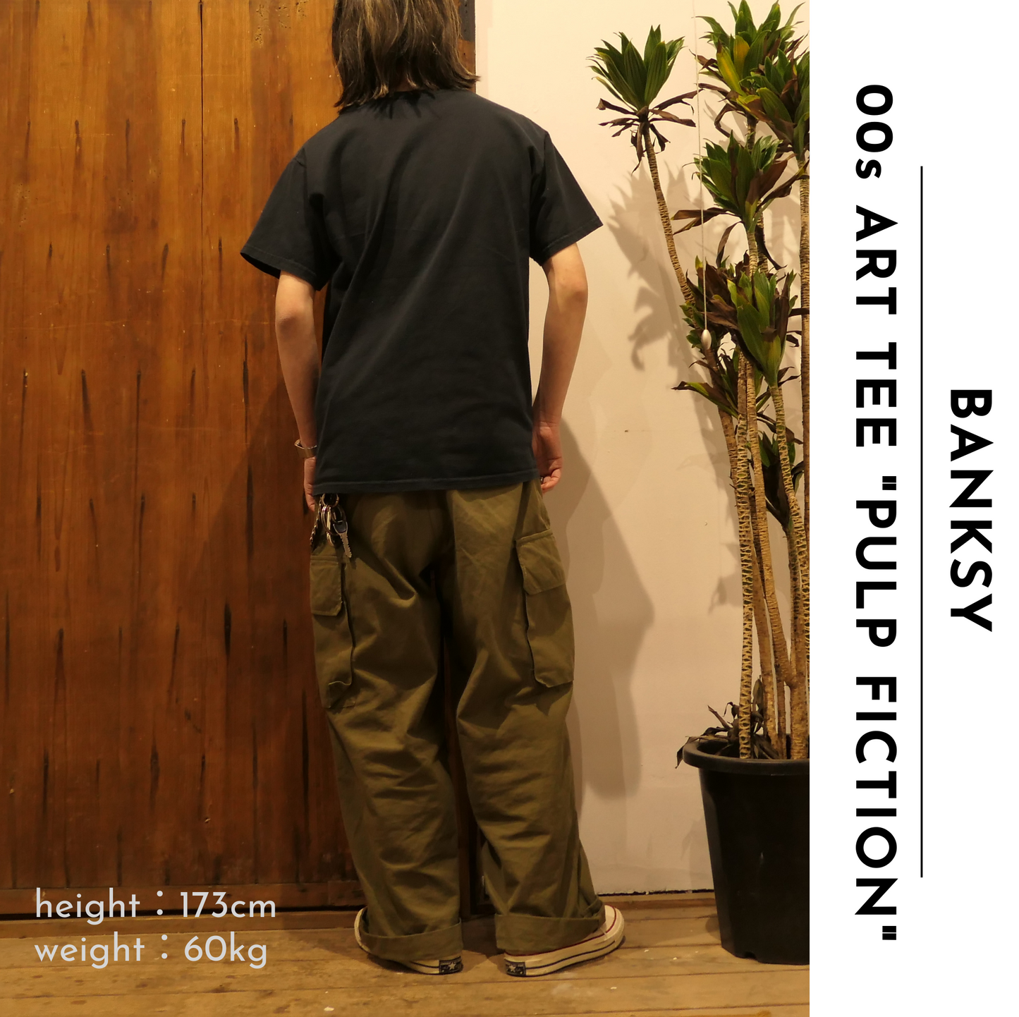 VINTAGE 00s M Art Tee "Pulp Fiction" -Banksy-