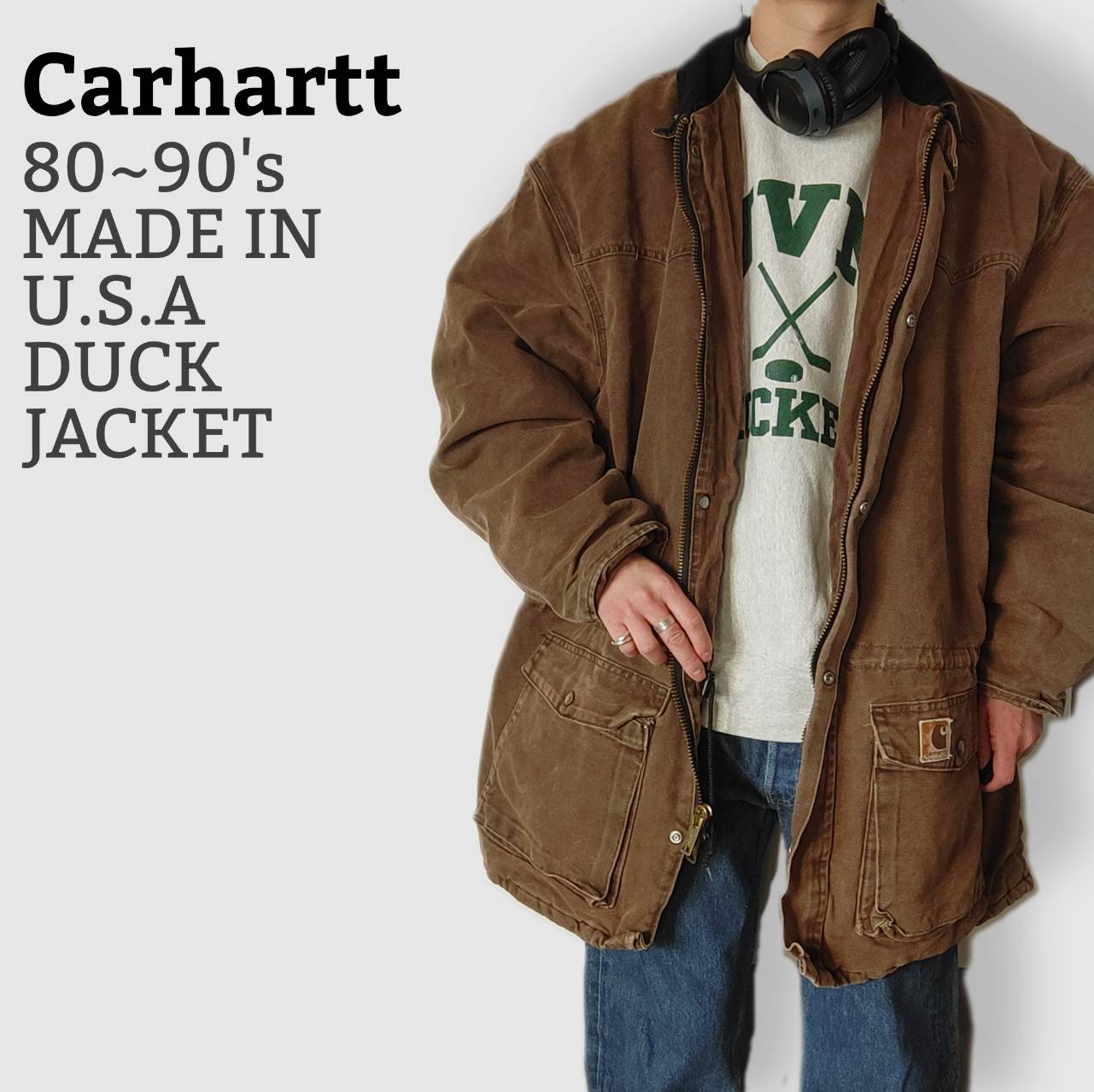 【Carhartt】80~90s duck jacket, made in U.S.A