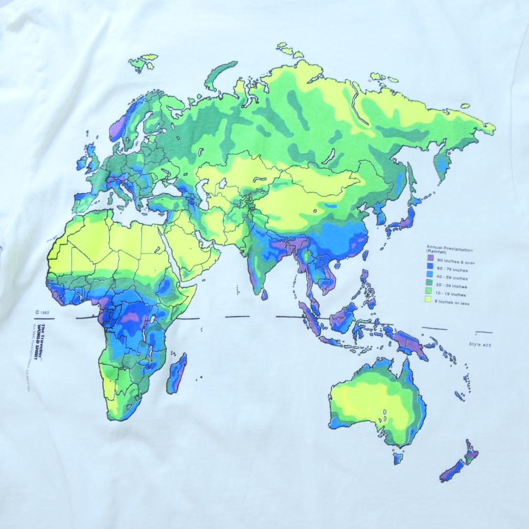 VINTAGE 90s L Science Tee -Annual Precipitation-