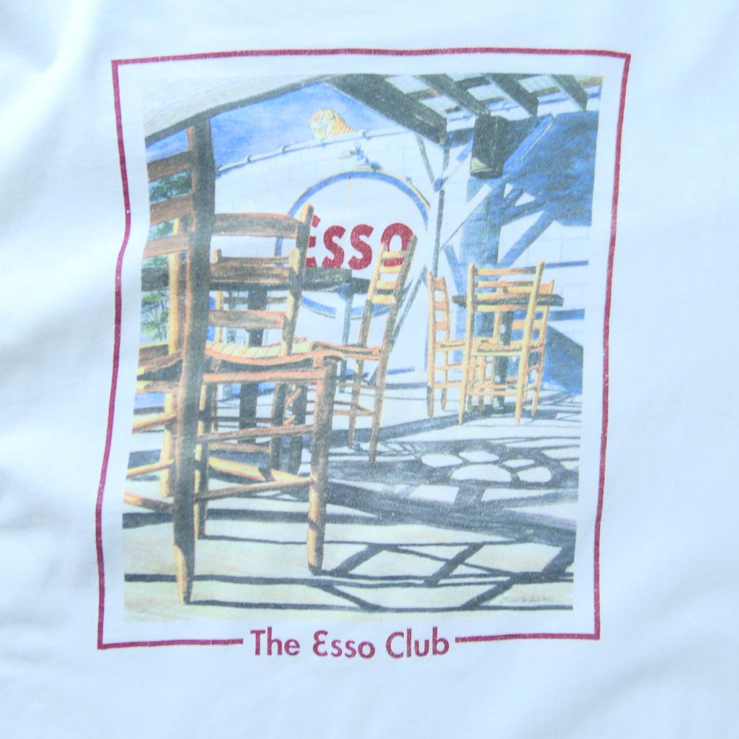 VINTAGE 90-00s M-L Promotion Tee -Esso-
