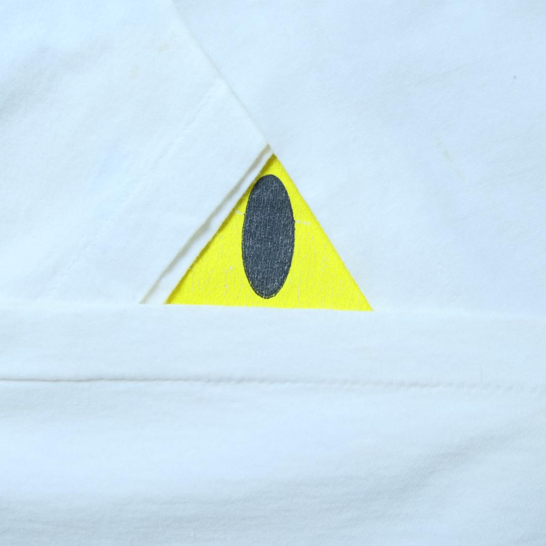 VINTAGE 90s L Smily Face Tee -BAD HAIR DAY-