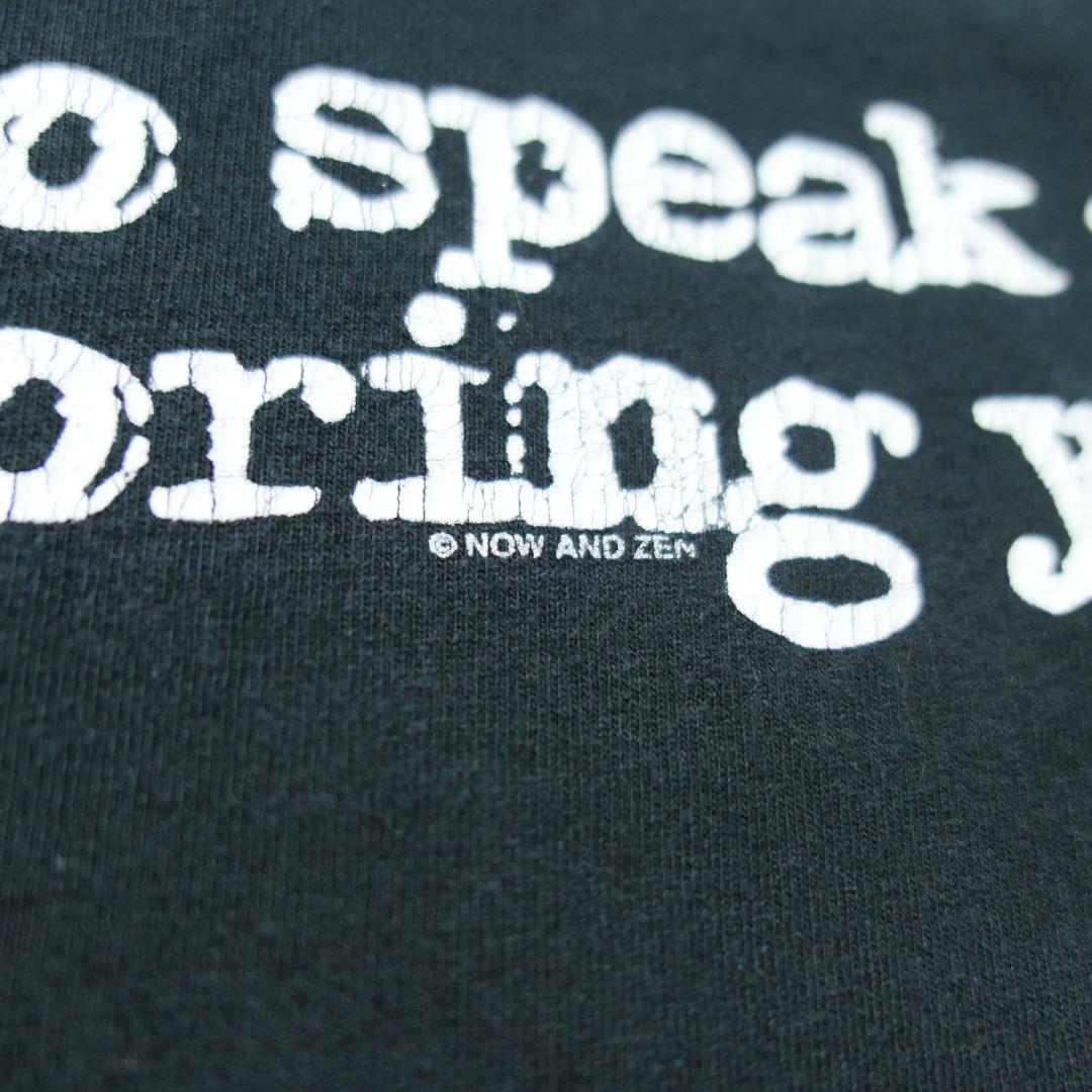 USED L Message Tee -ignoring you-