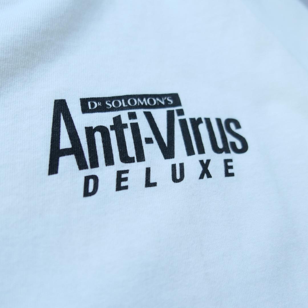 VINTAGE 90s XL Promotion Tee -Anti Virus DELUX-