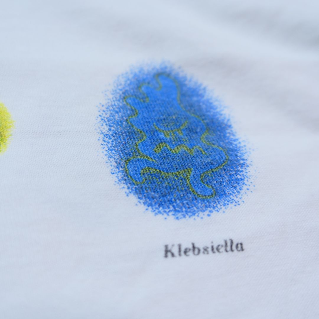 VINTAGE 90s XL Promotion Tee "Bacteria" -BAYER-