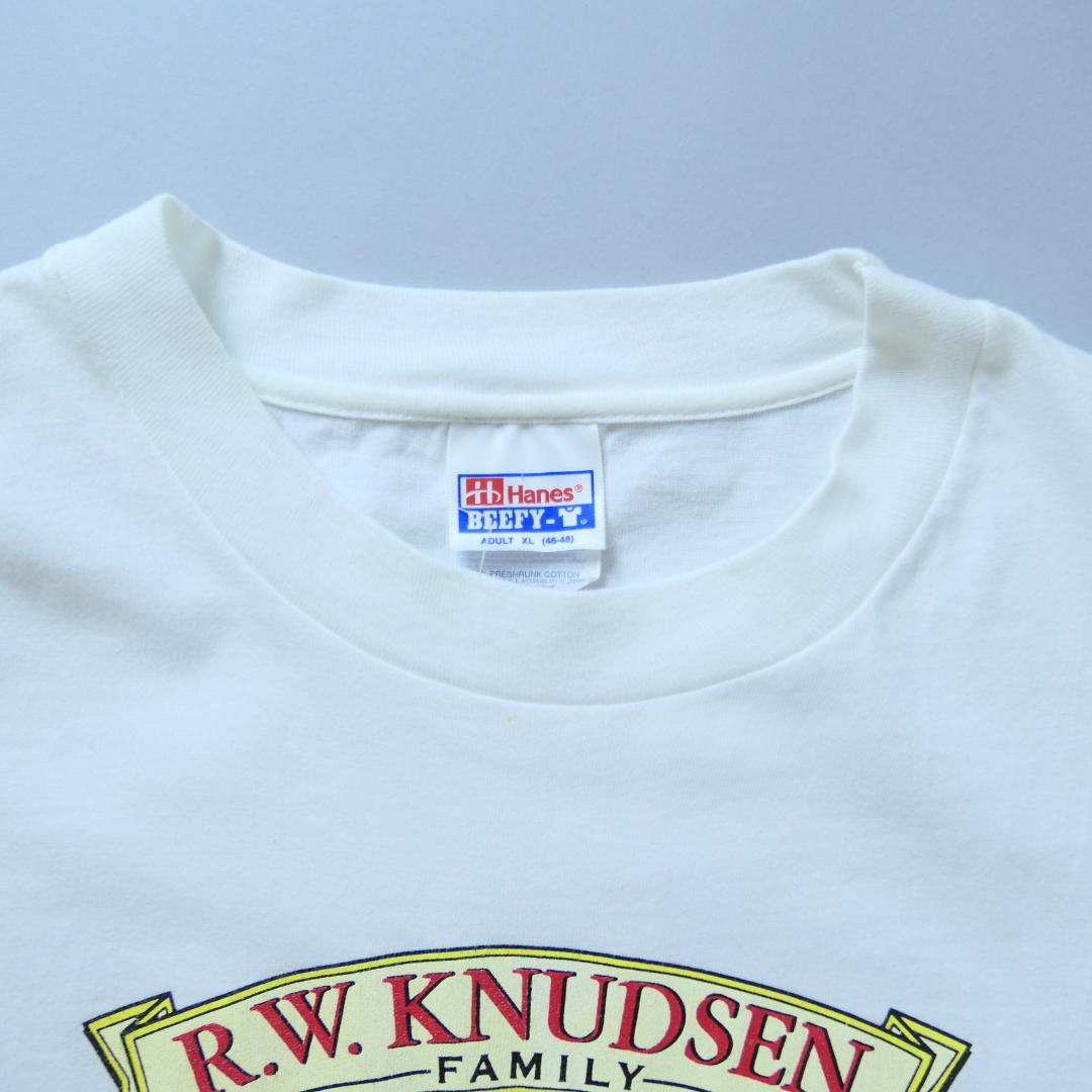VINTAGE 90-00s XL Promotion Tee -R.W.KNUDSEN-