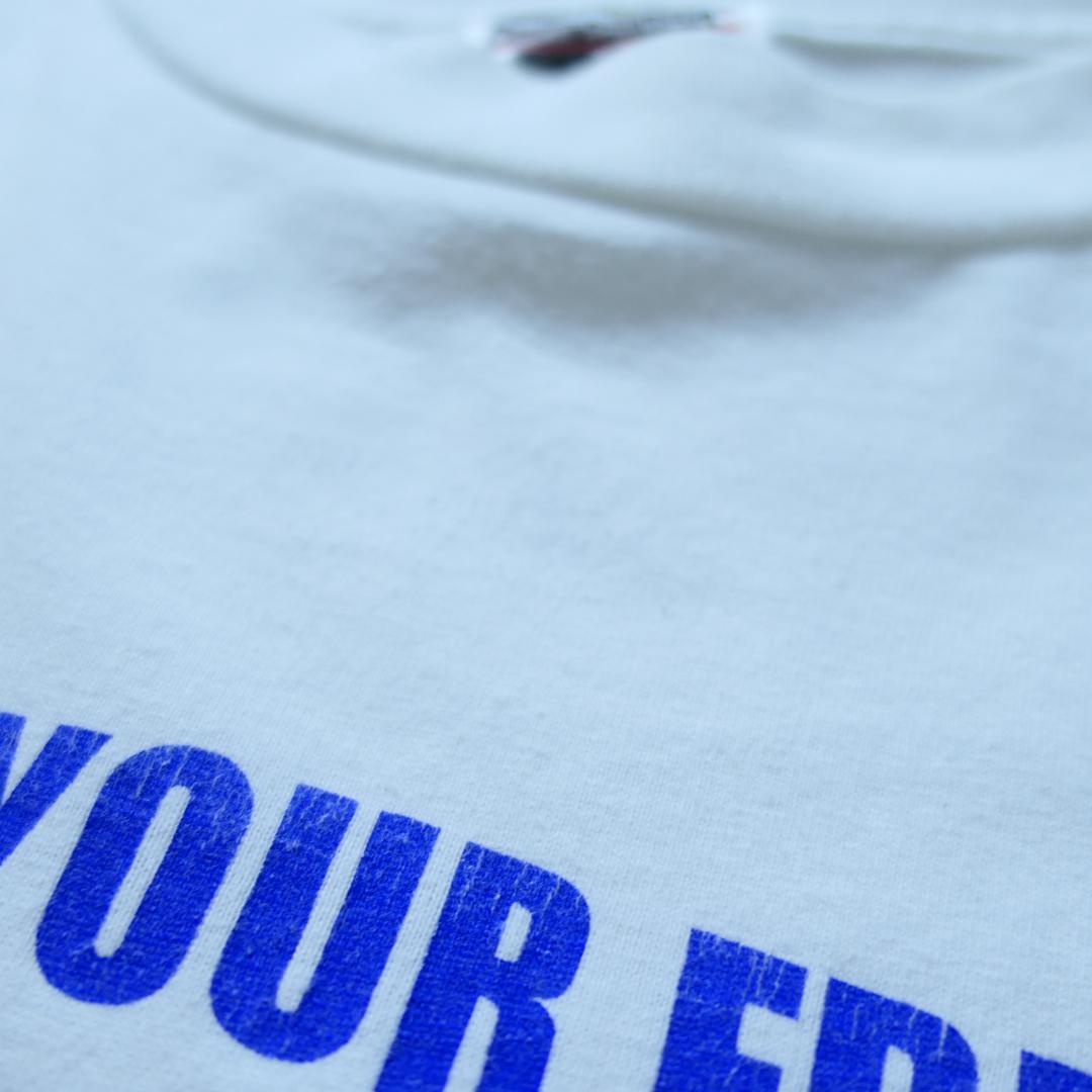 VINTAGE 90s XL Message Tee -DRAFT DODGER!!!-