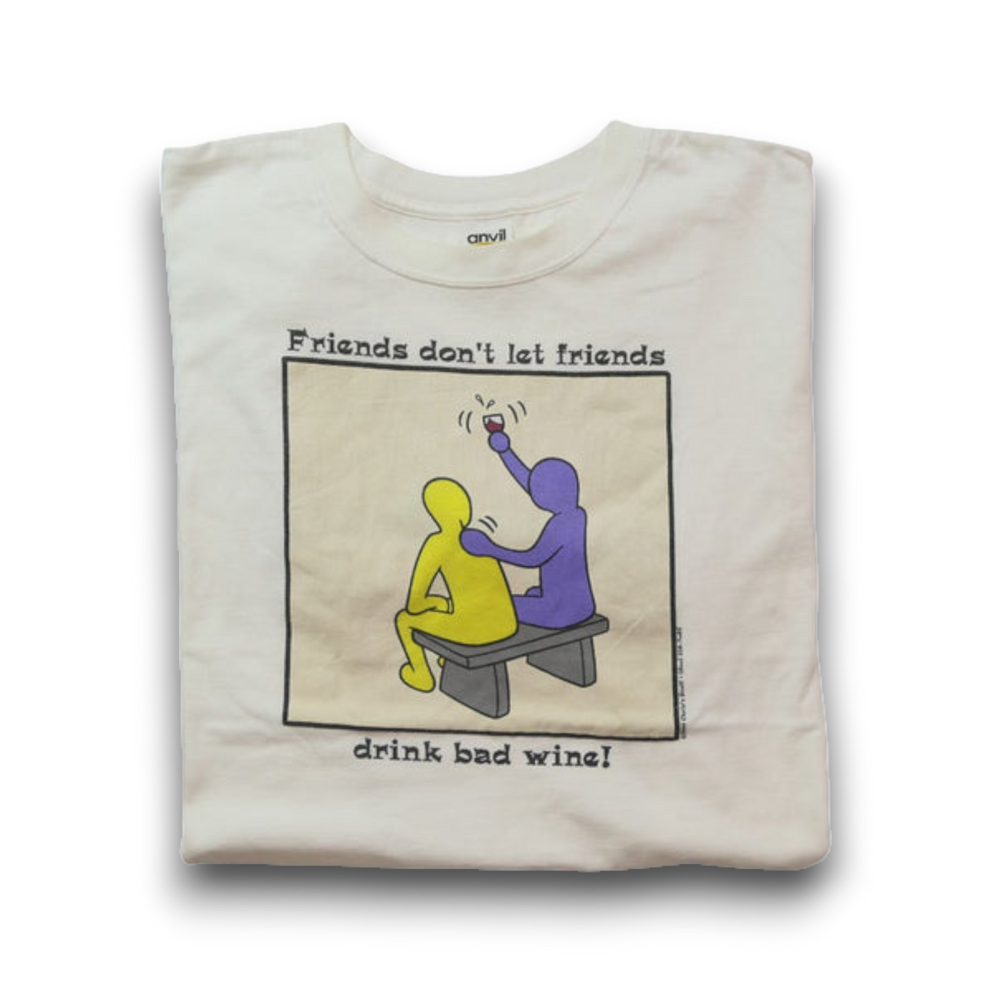 VINTAGE 90s XL Parody Tee -Keith Haring-