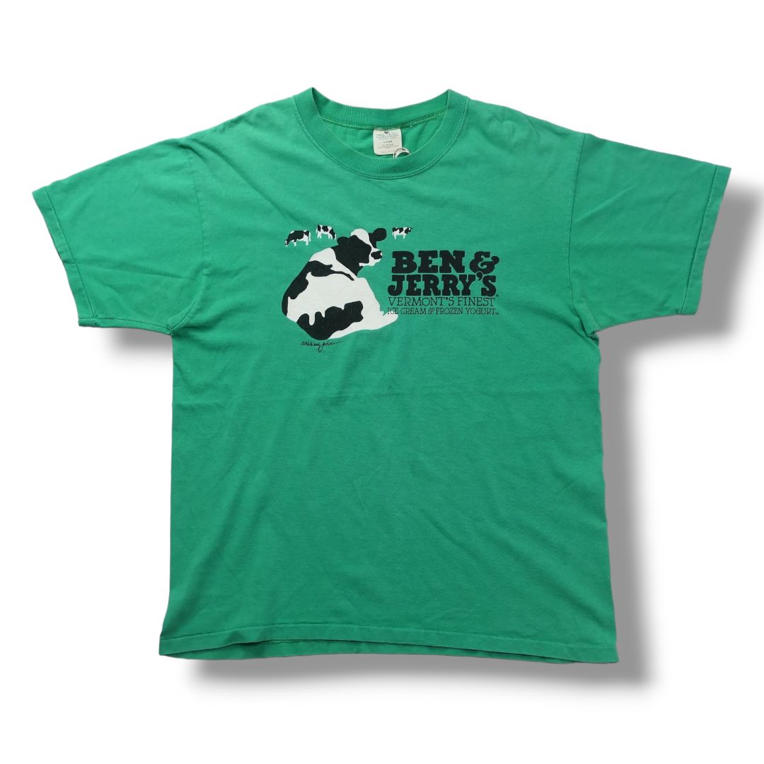 VINTAGE 90s L Promotion Tee -BEN & JERRY'S-