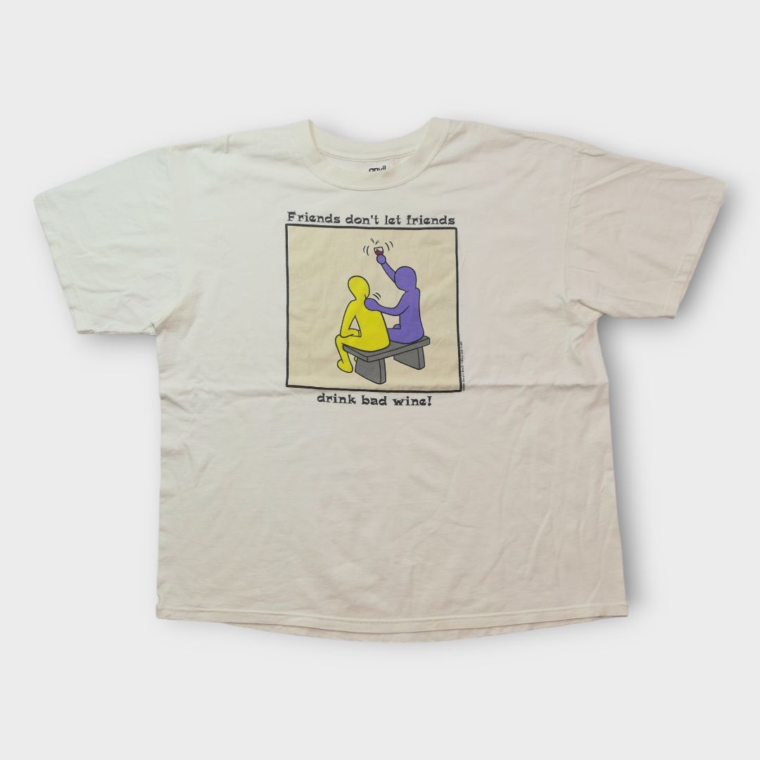 VINTAGE 90s XL Parody Tee -Keith Haring-