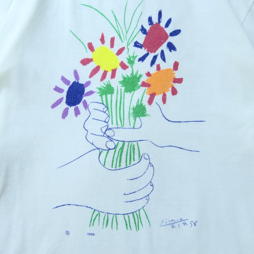 VINTAGE 80s XL Art Tee -Pablo Picasso-