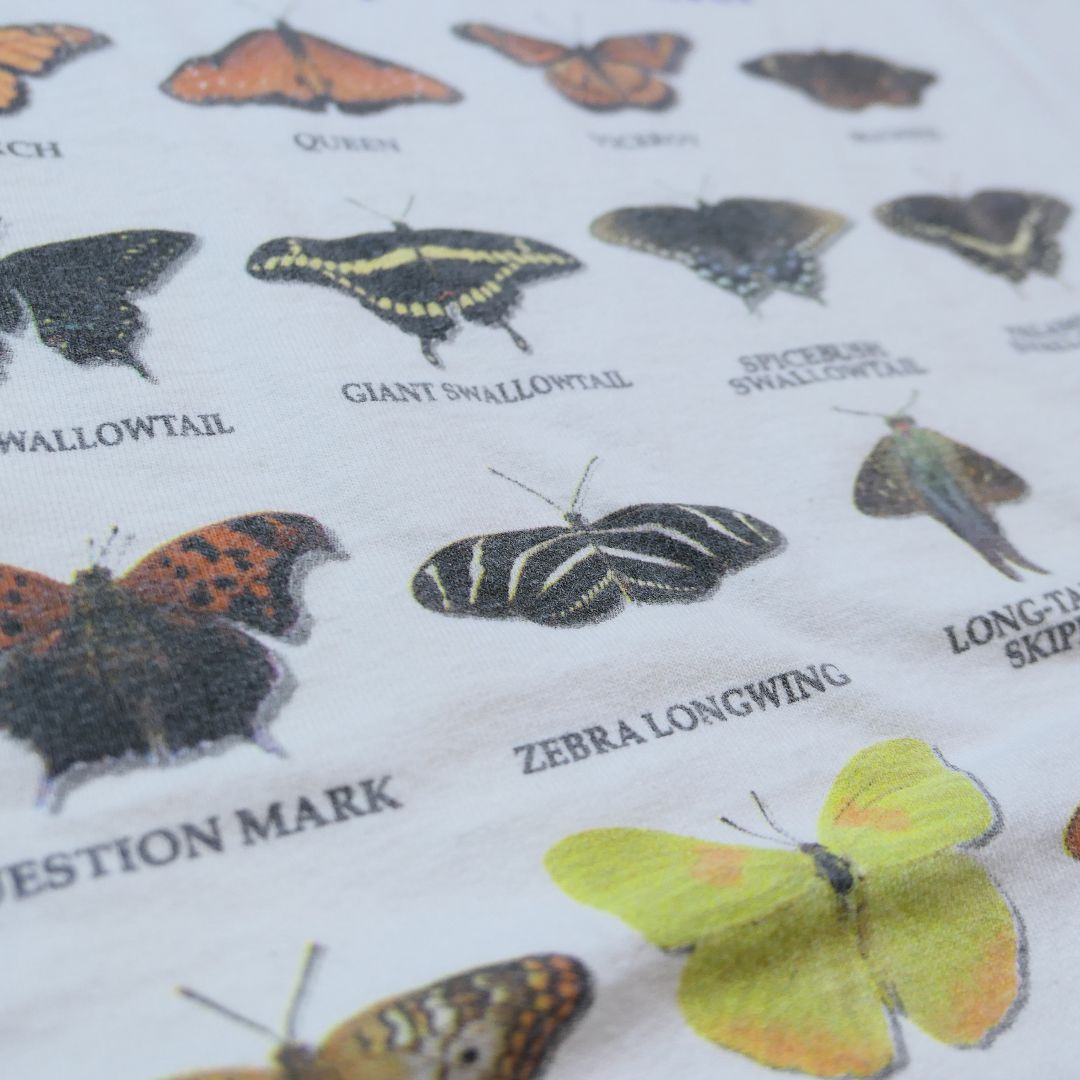 VINTAGE 90-00s M Promotion Tee "butterfly" -LUKAS-
