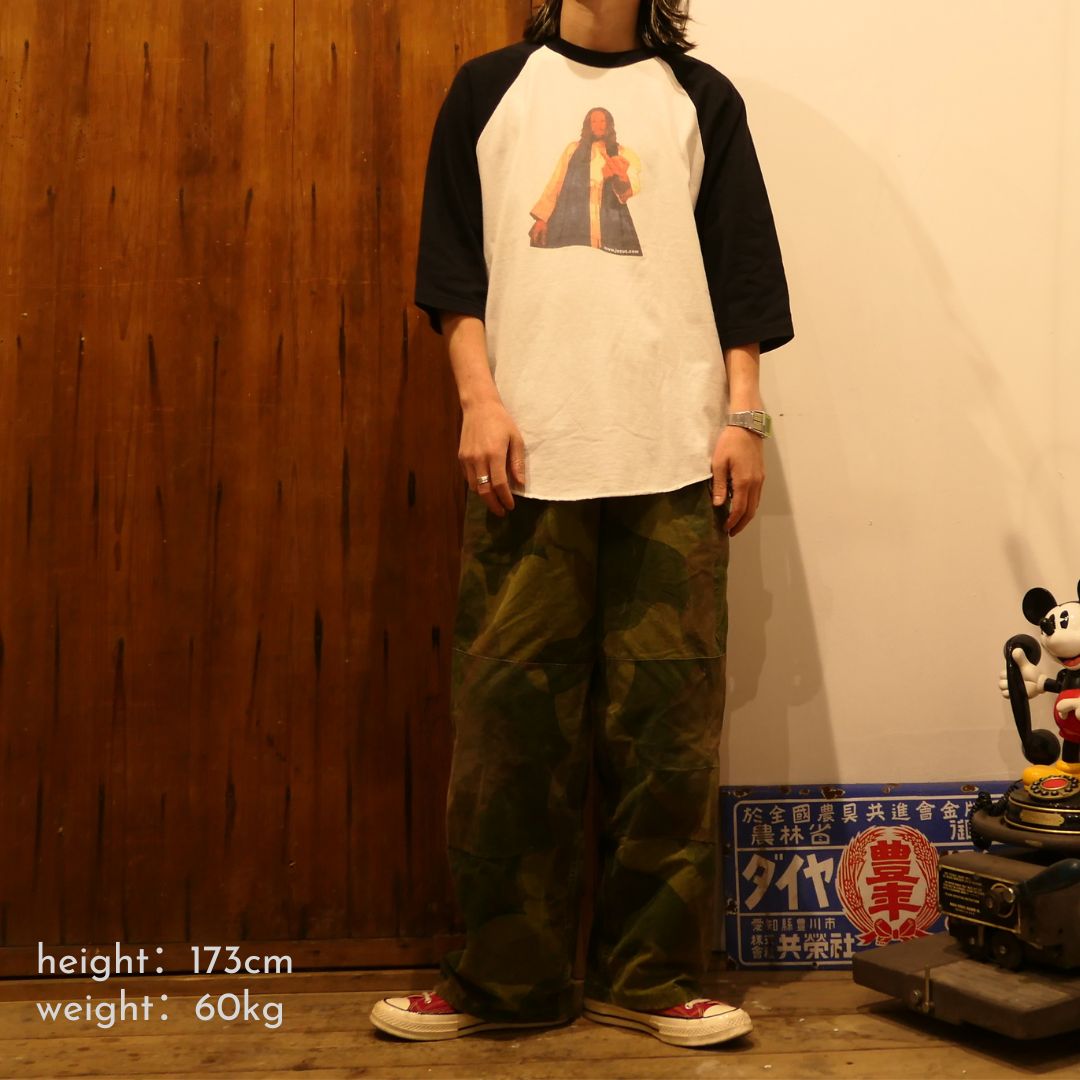 VINTAGE 90s XL Raglan Sleeves Message Tee -JESUS HATES YOU-