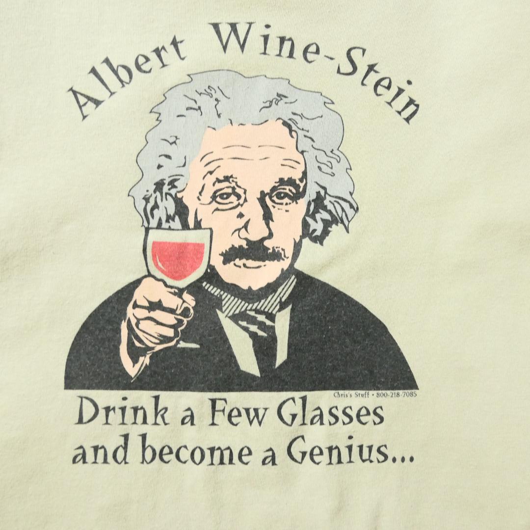 VINTAGE 00s XL "Einstein" Parody Tee -WineStein-