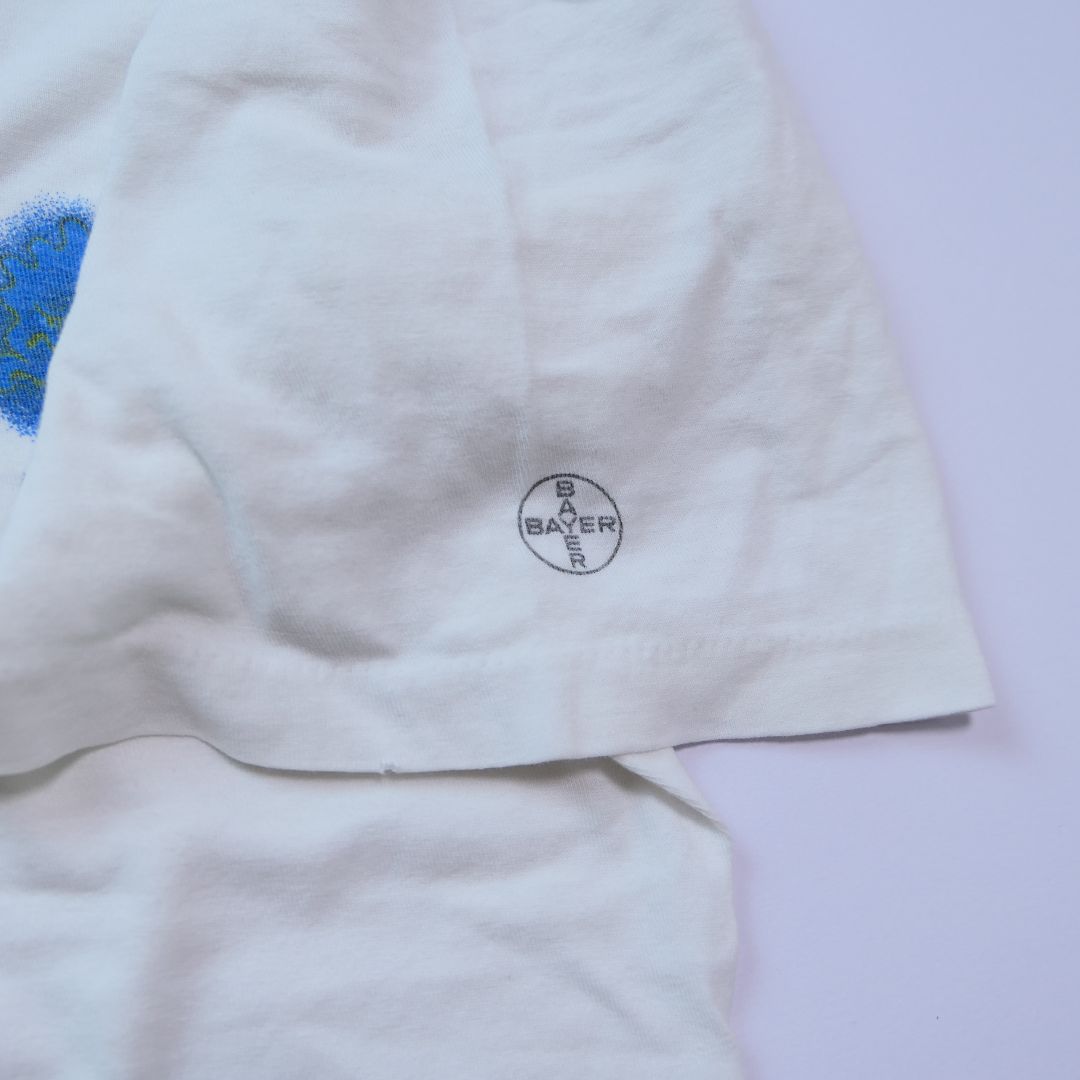 VINTAGE 90s XL Promotion Tee "Bacteria" -BAYER-