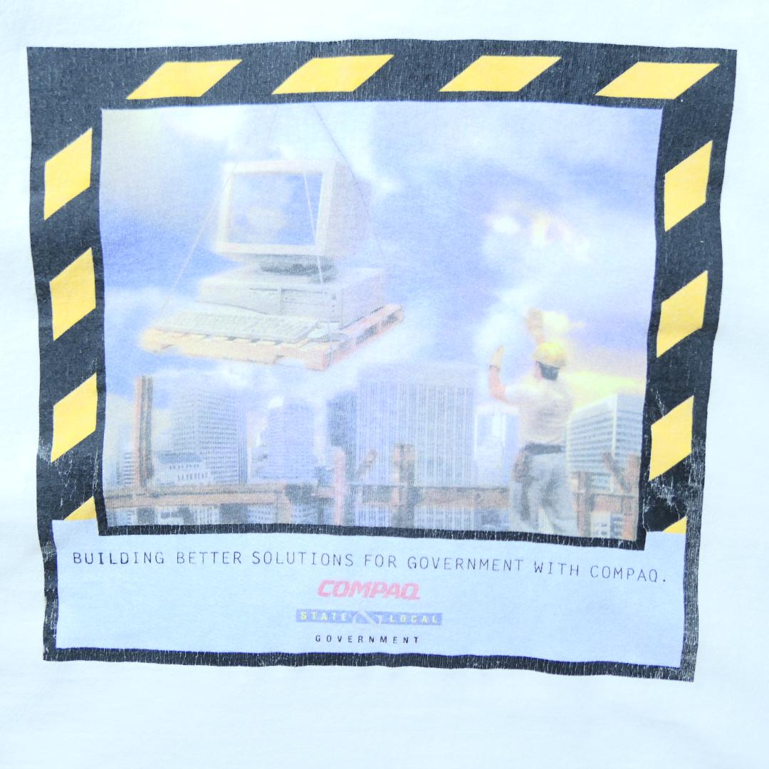 VINTAGE 90-00s XL Promotion Tee -COMPAQ-