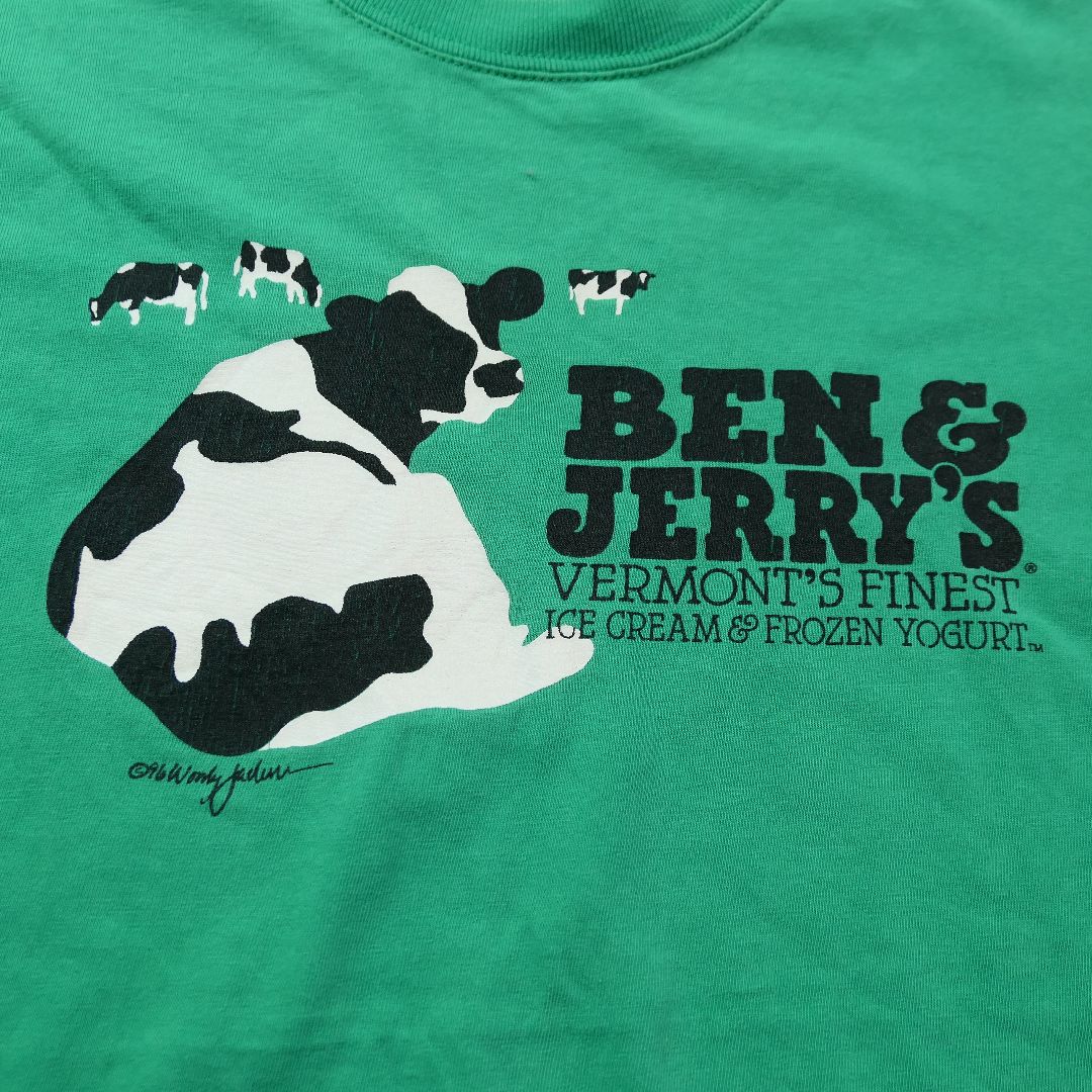 VINTAGE 90s L Promotion Tee -BEN & JERRY'S-