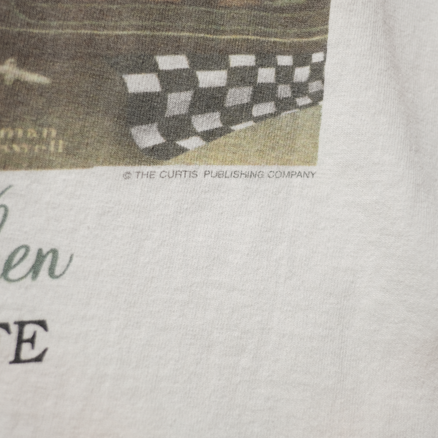 90s L/S Art Tee "going and coming" -Norman Rockwell-