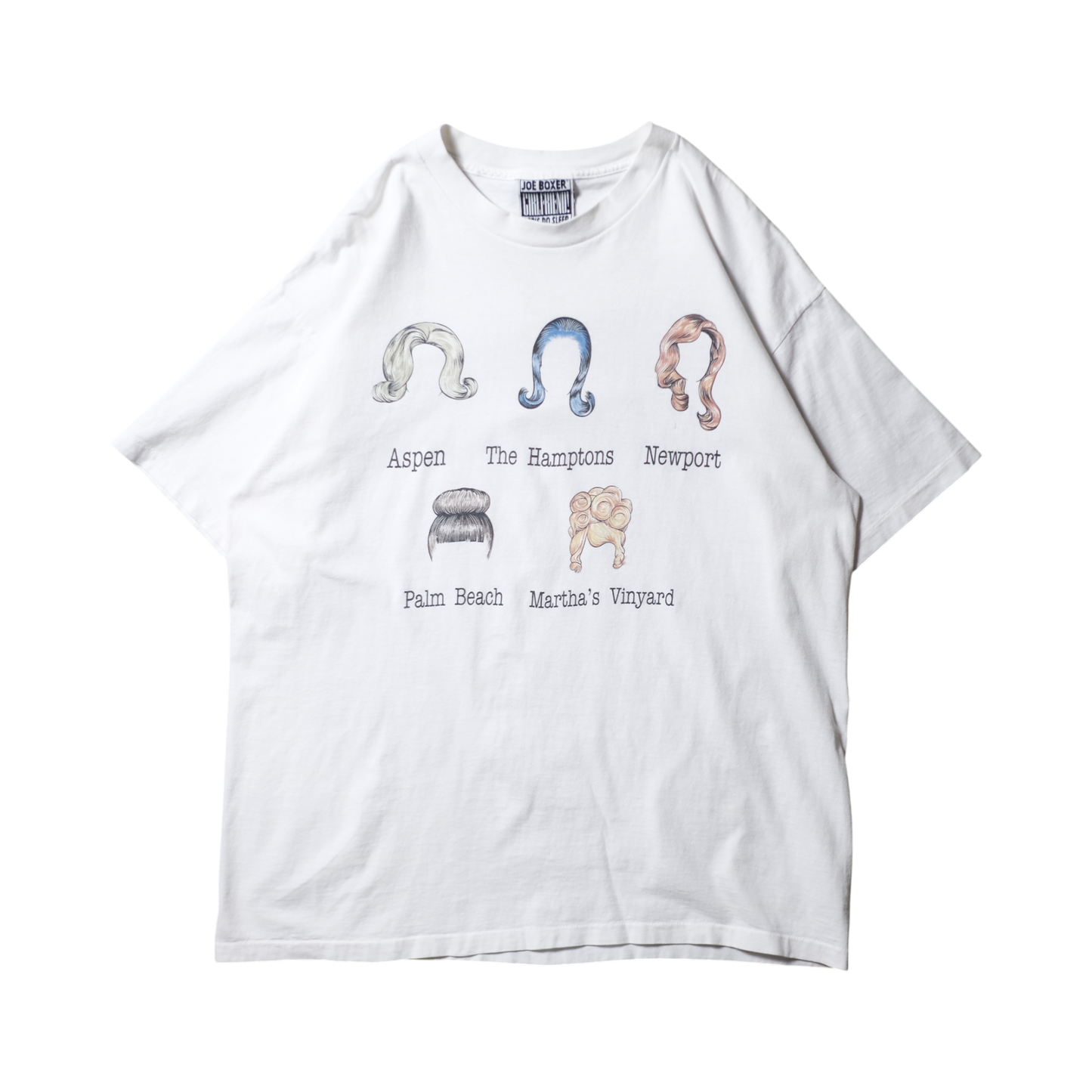 90s Hair Style List Tee -JOE BOXER-