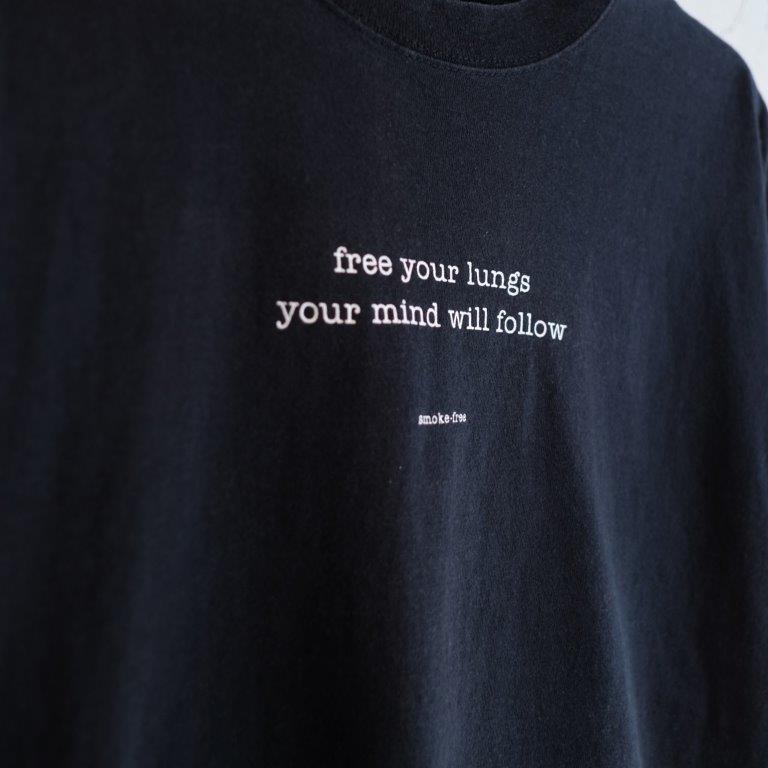 00s Message Tee -smoke free-