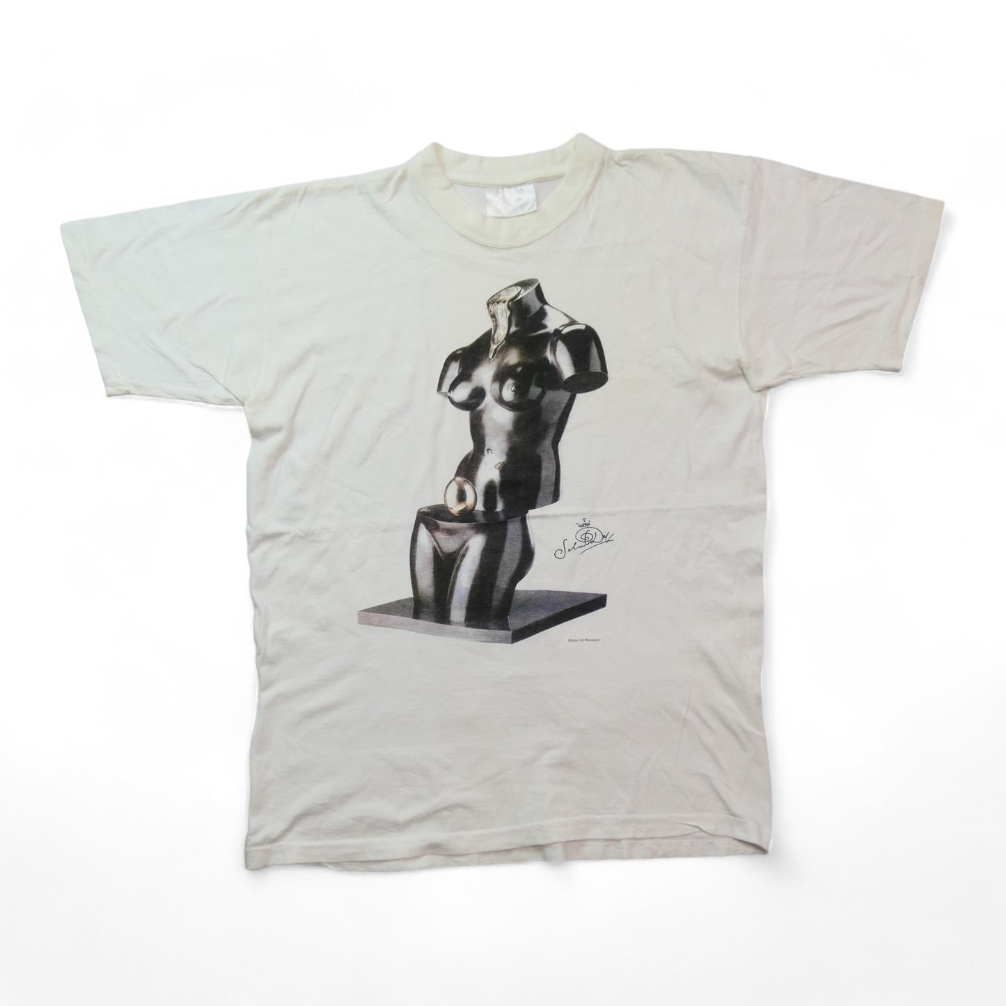 VINTAGE 90s L-XL Art Tee "SPACE VENUS" -Salvador Dali-