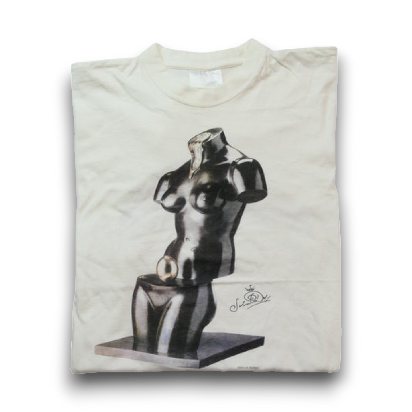 VINTAGE 90s L-XL Art Tee "SPACE VENUS" -Salvador Dali-