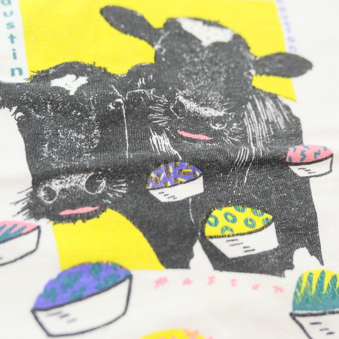 VINTAGE 90-00s L-XL Promotion Tee -amy's ice cream-