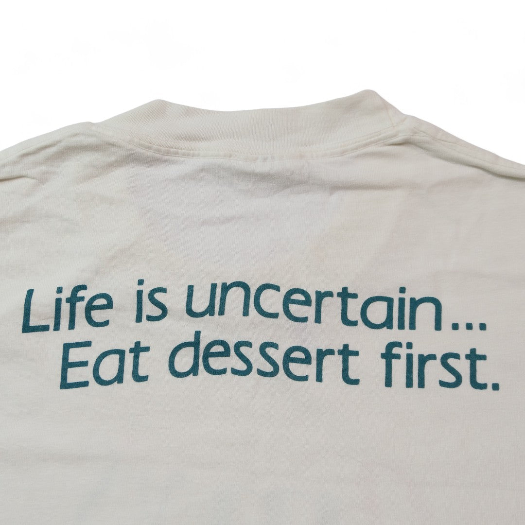 VINTAGE 90-00s L-XL Promotion Tee -amy's ice cream-