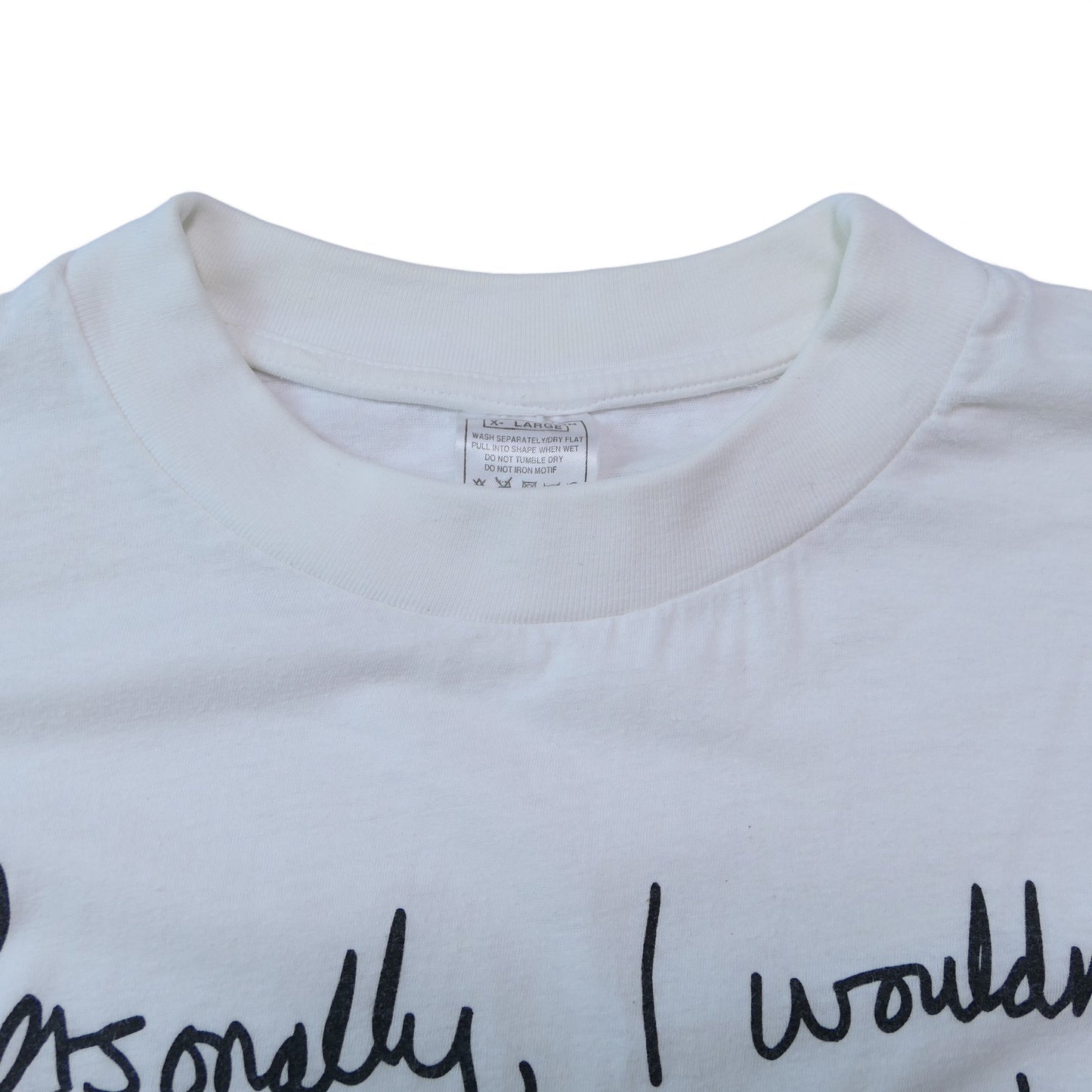 VINTAGE 90s XL Message Tee -Mr.Bean-