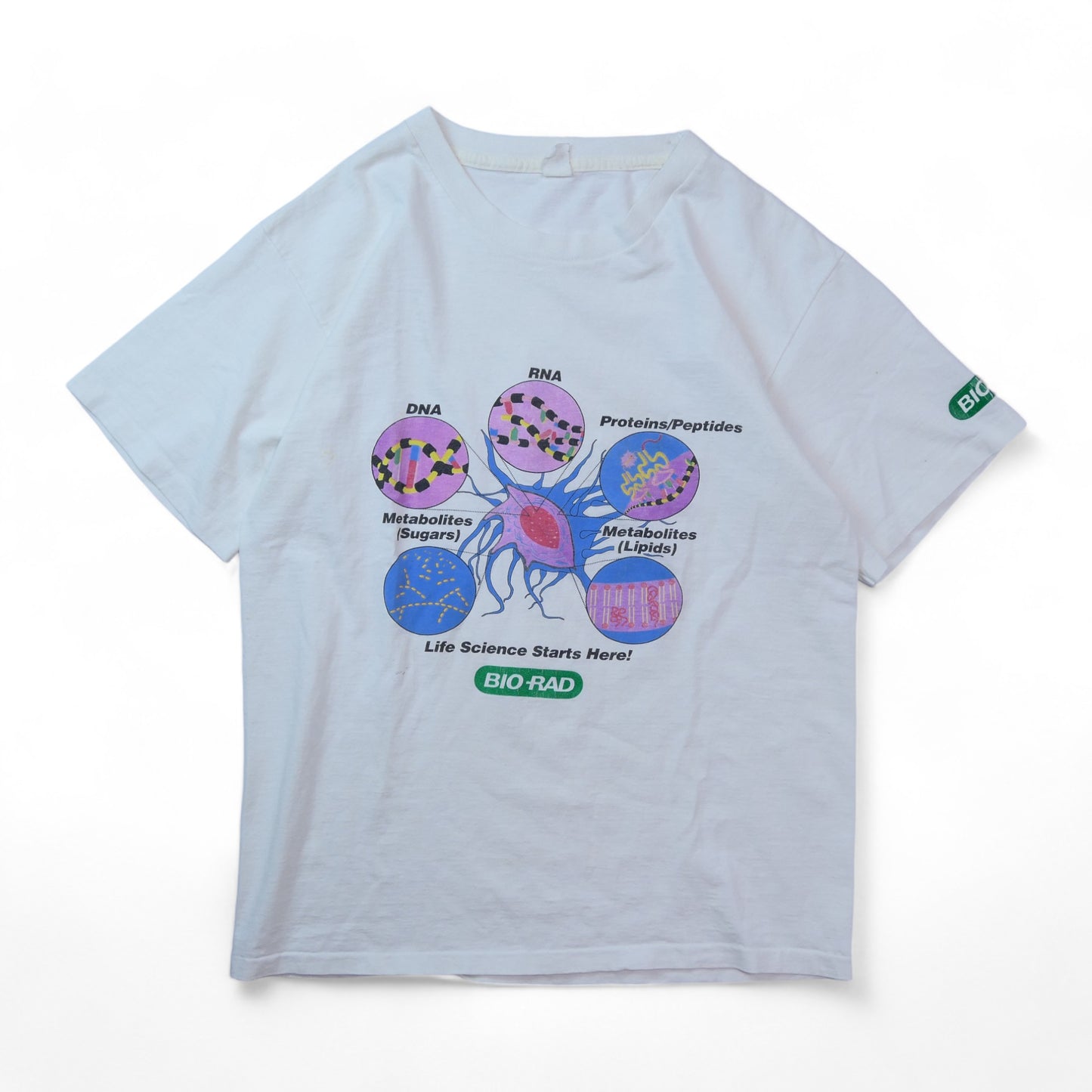 VINTAGE 90s XL Promotion Tee -BIORAD-