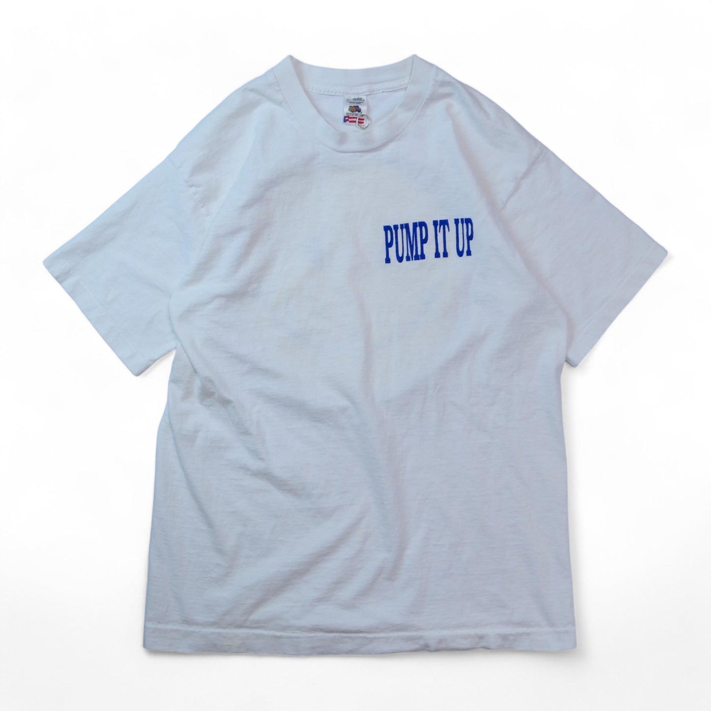 VINTAGE 90s L-XL Smily Face Tee -THREAD CONNECTIONS-