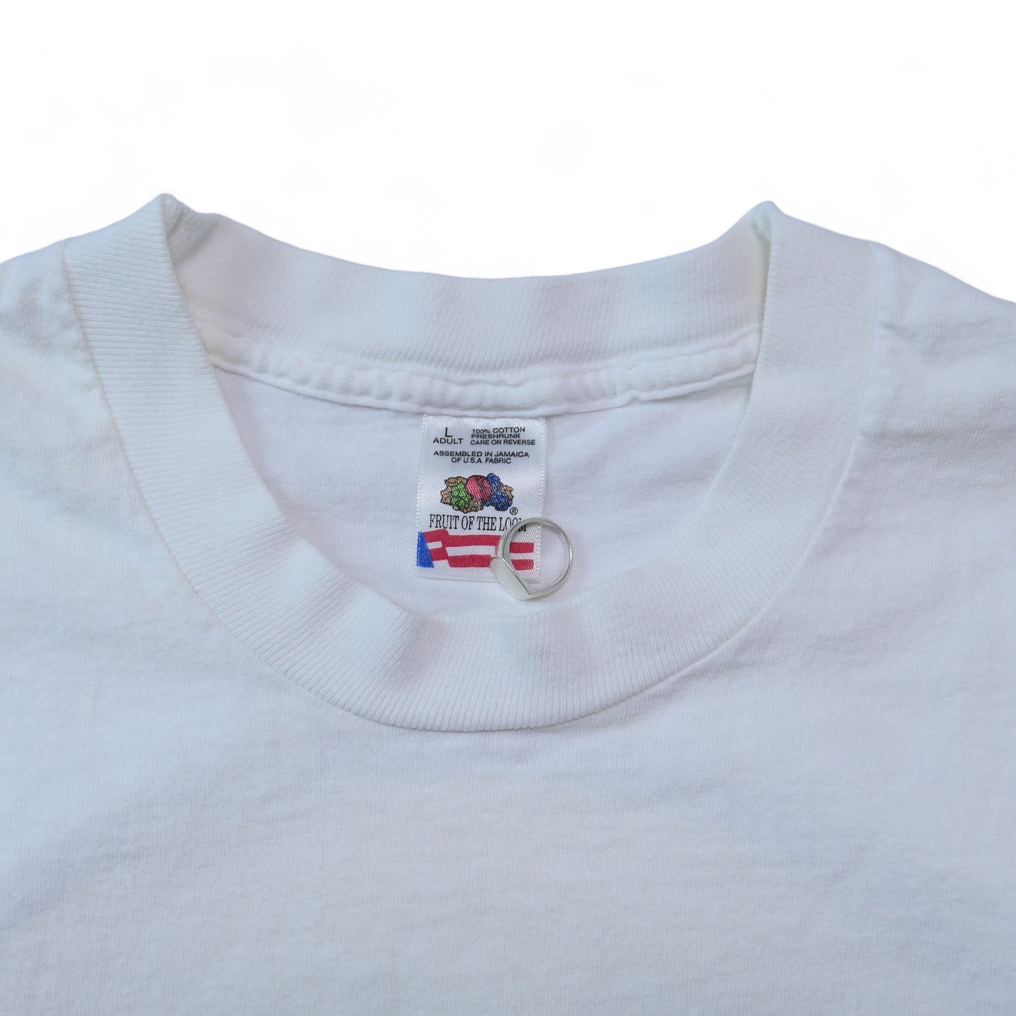 VINTAGE 90s L-XL Smily Face Tee -THREAD CONNECTIONS-